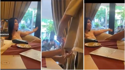 «Жақсылап сүрт»: Алматыда даяшыға табанын сүрткізген бойжеткеннің әрекеті қызу талқыға түсті (ВИДЕО)