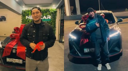 «Жар дегенде жалғыз інім»: Жігер Ауыпбаев бауырына су жаңа көлік сыйлады (ВИДЕО)