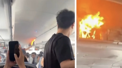 «Қол жүгінен өрт шыққан»: Ұшақта литий қуаттағышы жарылып кетті (ВИДЕО)