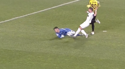 «Қайрат» пен «Пафос» ойыны: Темірлан Анарбеков тағы да жарақат алып қалды (ВИДЕО)