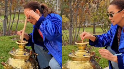 «Тефальға қоя сал»: Динара Сәтжан самаурын жаға алмай сынға қалды (ВИДЕО)