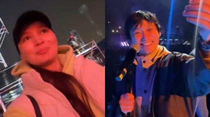 «Қасында жүрмін»: Жұлдыз Әбдікәрімова күйеуін концерт алдында қолдауға арнайы келген