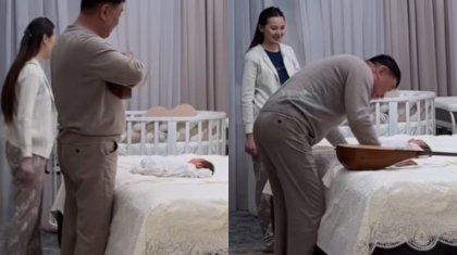 «Жұлдыздың қызына неге бармайсыз»: Қайрат Нұртастың әкесі кіші немересіне ән арнады (ВИДЕО)