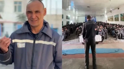 «Жақсы жаңалық күтіңіздер»: Мұрат Әбділдә түрмедегі камераластарына концерт қойды (ВИДЕО)