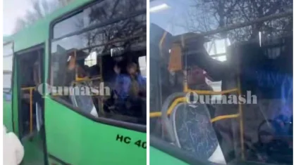 Алматыда жолаушы автобус жүргізушісініе шабуыл жасады