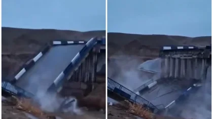 Түркістан облысында көпір құлап түсті