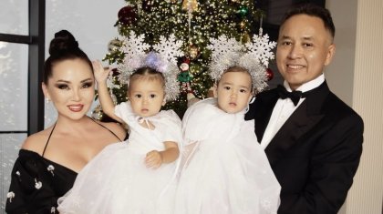 «Әкелерінен аумайды»: Баян Мақсатқызы отбасылық суреттерін бөлісті (ФОТО)