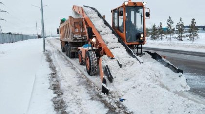 Астанада қар күреу жұмысы тәулік бойы жүріп жатыр