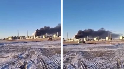 Атырауда Теңіз кен орны аумағынан өрт шықты