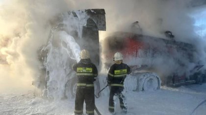 Жарақат алғандар бар: Павлодарда бензовоз өртенді