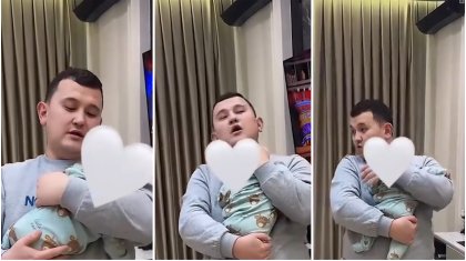 «Еміренсе сүт шығып кетейін деп тұр»: Елдостың ұлына деген махаббаты жұртты сүйсіндірді (ВИДЕО)