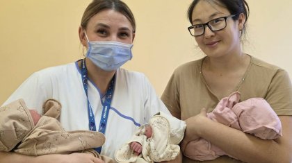 «Үш өреннен кейін, үш қызғалдақ»: Қостанай облысында үшем дүниеге келді