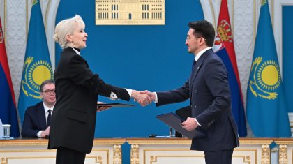 Қасым-Жомарт Тоқаев пен Александр Вучич Бірлескен мәлімдеме қабылдады