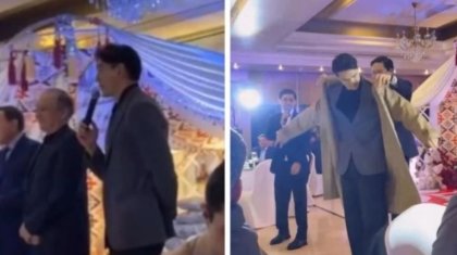 Астанадағы тойда әзілкеш Нұрлан Сабуров бой көрсетті (ФОТО)