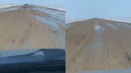 СҚО-дағы сорақы жол: Даут-Талшық жолымен жүру мүмкін болмай қалған