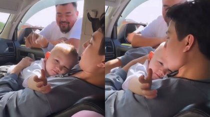«Жақсы әке болатынына күмән жоқ»: Димаштың балажандығы көпті тәнті етті (ВИДЕО)