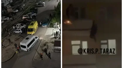 Таразда ер адам көршілерінің көз алдында 5-қабаттан секіріп кетті