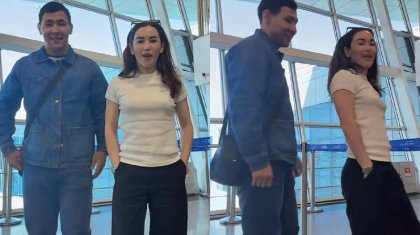 «Күресіп жүре берсеңдер»: Әбиба Әбужақынова күйеуімен би биледі (ВИДЕО)