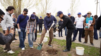 «Қазақмыс» 300-ден астам ағаш отырғызып, өңірлерде экологиялық акция өткізді