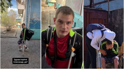 «Анам дені сау бала күтті ғой»: Қара маскадағы жігіт бірнеше дерті бар курьерге пәтер сыйлады (ВИДЕО)