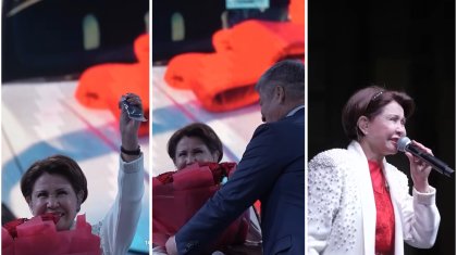 «Жерлесінен сый»: Депутат Дәулет Тұрлыханов әнші Роза Рымбаеваға көлік мінгізіп, құрмет көрсетті (ВИДЕО)