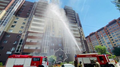 Астанада 13 қабатты тұрғын үй өртенді