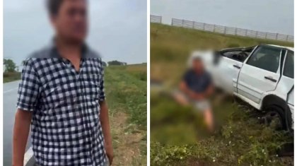 Мас күйде болған: СҚО-да жол апатына түскен жолаушы жедел жәрдем қызметкерін ұрып тастаған