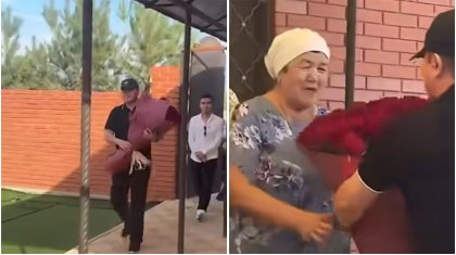 «Сопиып жалғыз жүр»: Тұрсынбек Қабатов анасының туған күніне арнайы барды (ВИДЕО)