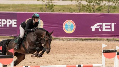 Қазақстандық спортшылар ат спорты жарысында топ жарды
