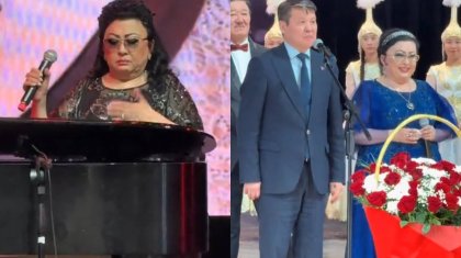 «Шаң ғой мынау!»: Мақпал Жүнісованың сахнадаға әрекеті көпті күлкіге батырды (ВИДЕО)