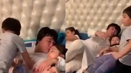 «Құлыным»: Гүлзира Айдарбекова Қайрат Нұртастың қандай әке екенін көрсетті (ВИДЕО)