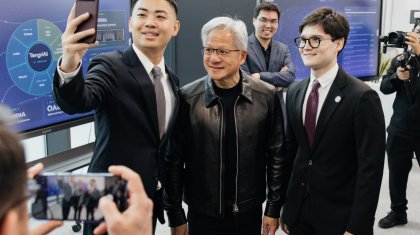 Нұрасыл Медеу NVIDIA басшысымен кездесіп, TengriAI жобасын таныстырды